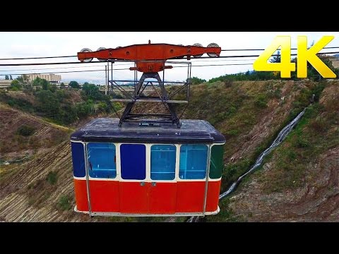 Abandoned Cableway ბაგების საბაგირო გზა- მაღლივი კორპუსი Tbilisi, Georgia DJI Inspire 1